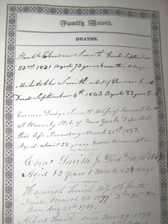The Family Bible of Eben Smith of Durham, New Hampshire, published in 1830. — image 5